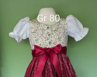 Baby Dirndl Gr. 80, sofort lieferbar, auch mit Jacke möglich