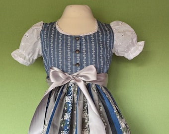 Baby dirndl model "Christel" from size 62, made of high-quality traditional fabric, is made according to your wishes