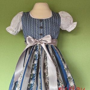 Baby dirndl model Christel from size 62, made of high-quality traditional fabric, is made according to your wishes image 1
