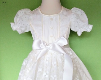 Festive baptismal dirndl "Carol" size. 62-122 made of particularly high-quality material, will be made according to your wishes