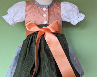 Baby dirndl size 62/68 made of beautiful traditional fabric, available for immediate delivery