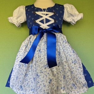 Baby dirndl size 86, available for immediate delivery, a nice 1st birthday gift image 1