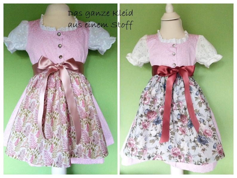 Baby dirndl model Christel from size 62, made of high-quality traditional fabric, is made according to your wishes image 5