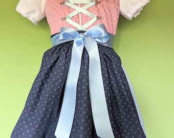 Taglia del dirndl da bambino 86, disponibile in pronta consegna, un bel regalo per il 1° compleanno