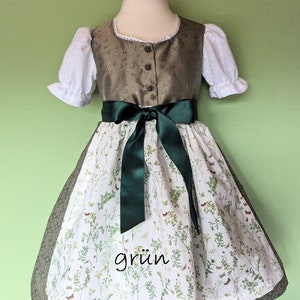 Baby/Children's Dirndl model Christel 2, from size 62, bodice made of traditional jacquard, made to order image 8