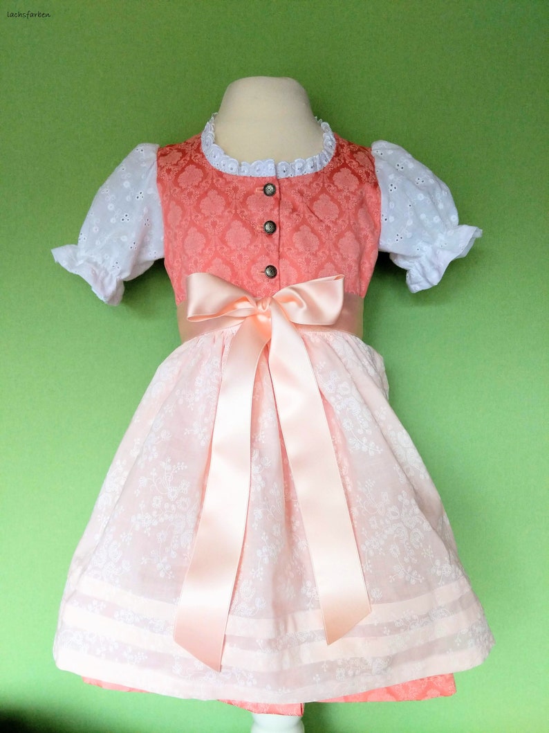 Baby dirndl model Christel from size 62, made of high-quality traditional fabric, is made according to your wishes image 6