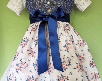 Taille Dirndl pour enfants. 98, en tissu de costume traditionnel classique, disponible pour livraison immédiate