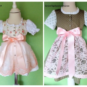Baby dirndl model Christel from size 62, made of high-quality traditional fabric, is made according to your wishes image 3