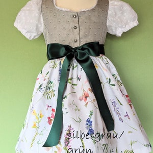 Baby/Children's Dirndl model "Christel 2", from size 62, bodice made of traditional jacquard, custom-made