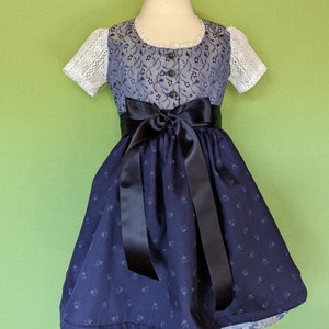 Baby/Children's Dirndl model Christel 2, from size 62, bodice made of traditional jacquard, made to order image 9