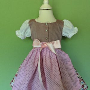 Baby Dirndl rozmiar 74/80, dostępny od ręki, dostępny również z kurtką