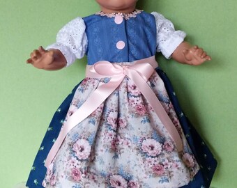 Puppen Dirndl Gr. 45/50 cm, ein schönes Geschenk , sofort lieferbar