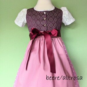 Baby dirndl model Christel from size 62, made of high-quality traditional fabric, is made according to your wishes image 9