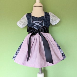 Baby dirndl size 68made of traditional costume fabric, available for immediate delivery, also possible with a jacket