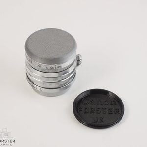 Canon LTM 50 mm f/1.8 Serenar (und später) Flexible Objektivdeckel By Forster UK