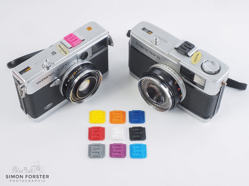 Olympus Trip 35 Flexible Lens Caps And Hot Shoe Covers By Forster UK zdjęcie 3