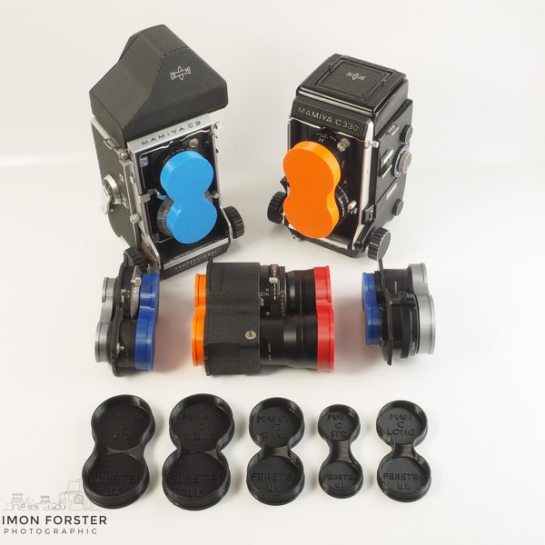 Mamiya C TLR Front And Rear Lens Caps C330 C220 C3 C2 etc By Forster UK