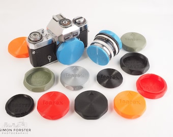 Tampas de lente e corpo com montagem de baioneta Icarex da Forster UK