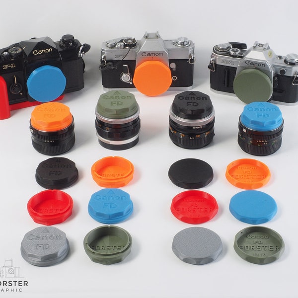 Canon FD (All Versions) Rear Lens Caps & Body Caps By Forster UK