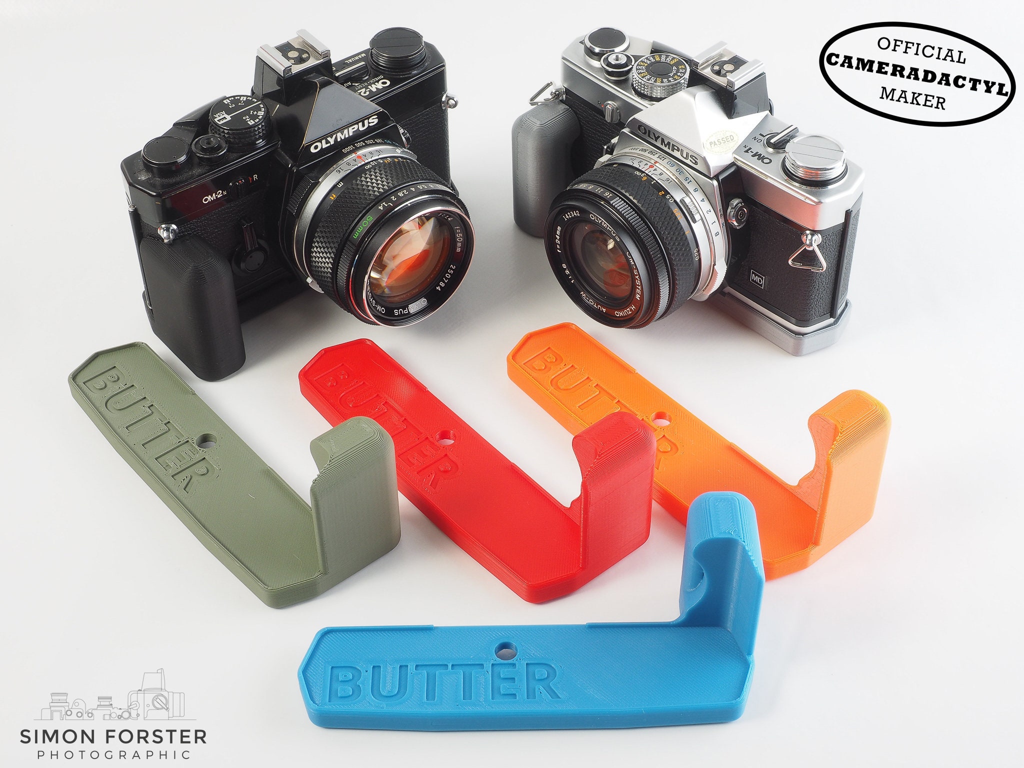 オリンパス OM-1 / 2 / 2n / 2s / 3 / 4 / 4Ti バターグリップ オリンパス OM-1 / 2 / 2n / 2s / 3 / 4 / 4Ti バターグリップ