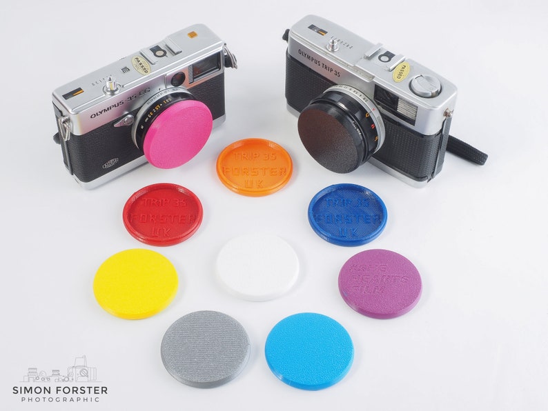 Olympus Trip 35 Flexible Lens Caps And Hot Shoe Covers By Forster UK zdjęcie 2