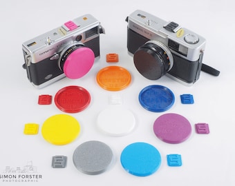 Olympus Trip 35 Flexible Lens Caps And Hot Shoe Covers By Forster UK