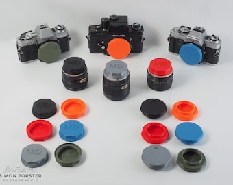 Minolta MD (SR and Mc) Mount Rear Lens Caps & Body Caps By Forster UK