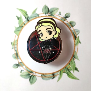 Sabrina hard enamel pin