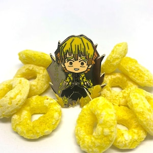 Anime Demon Breath of Lightning hard enamel pin