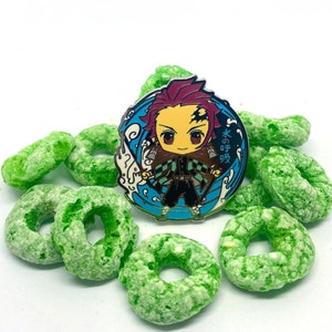 Anime Demon Breath of Water hard enamel pin