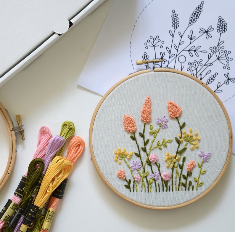 Embroidery Kit For Beginners Hand Embroidery Kit DIY Etsy