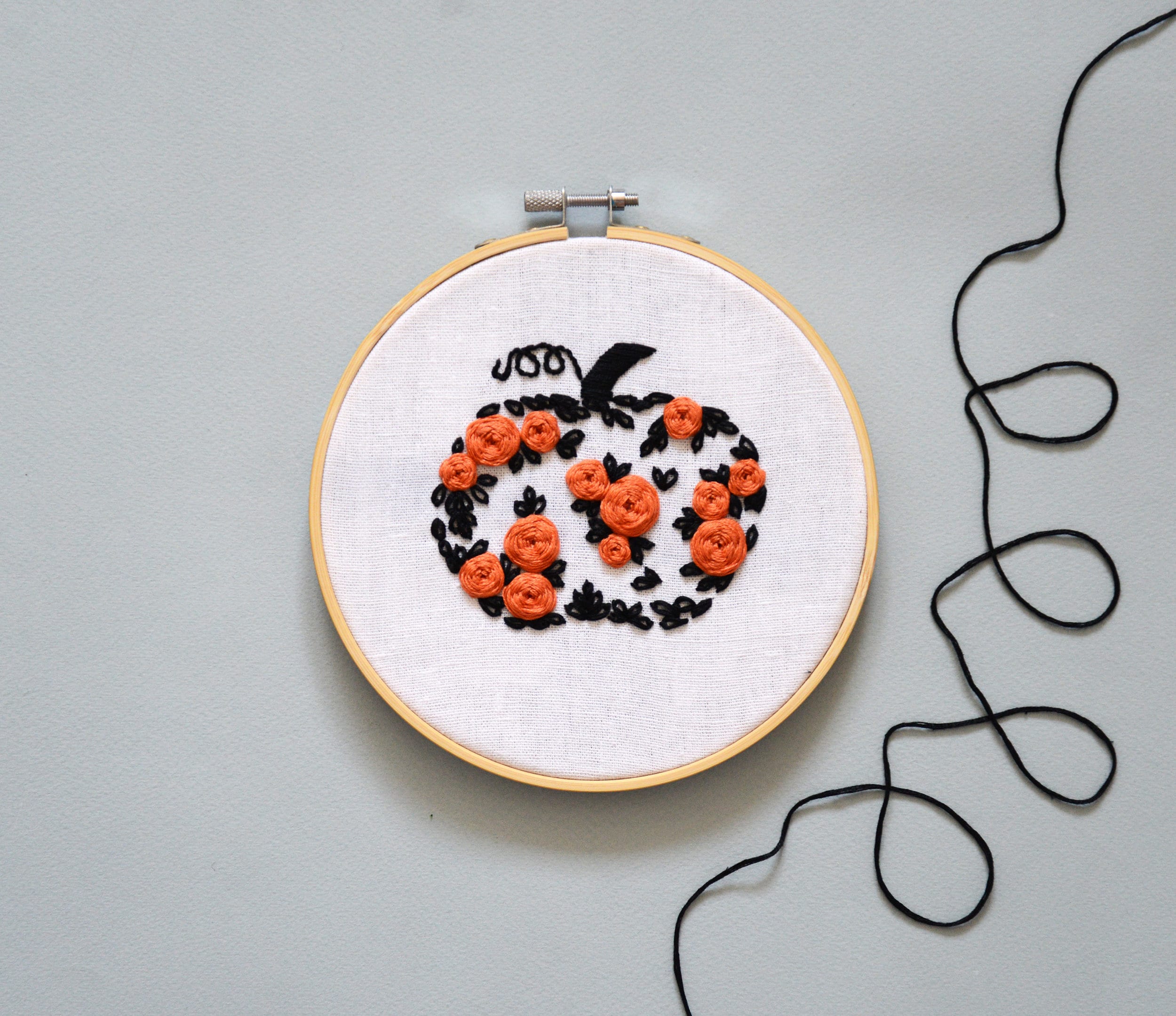 Halloween pumpkin embroidery pdf nwcvq beginner floral  etsy Halloween pumpkin embroidery pdf nwcvq beginner floral  etsy