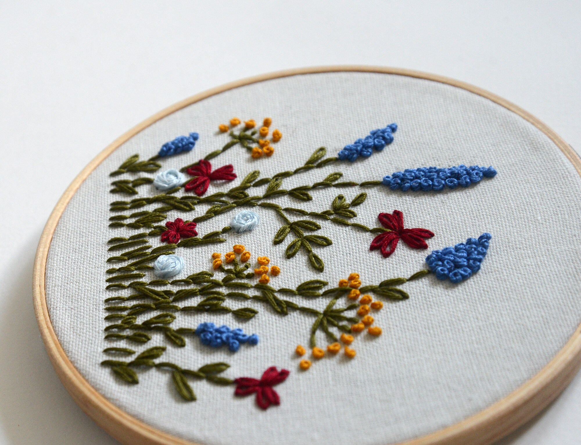 Beginner Embroidery Pattern Floral PDF Pattern Hand | Etsy