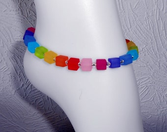 Foot Chain Cube Rainbow