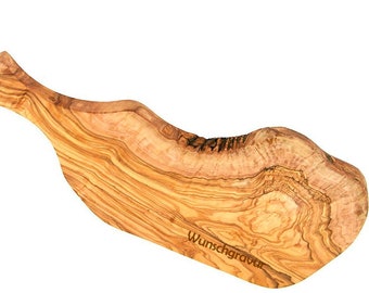 Serving board RUSTIKAL with engraving ans handle, approx. 17.7 – 19.3 inches