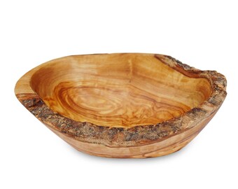 Soap dish rustic LARGE with channel for water drainage, olive wood