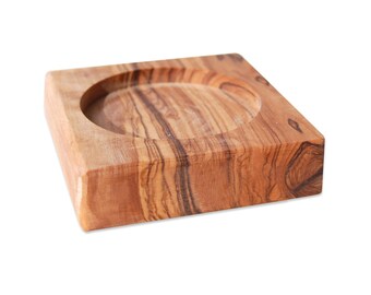 Olive wood base for jars & bowls