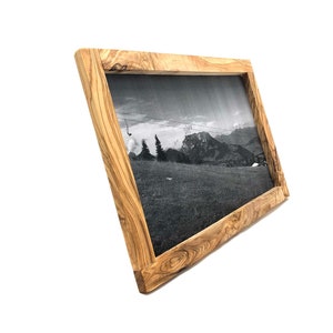 Photo frame made of olive wood for photos in the size 20 x 30 cm Olive wood Keep memories Gift family photo