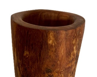 Utensil mug RUSTIC made of olive wood, height approx. 17 cm, quiver, storage for cooking spoons