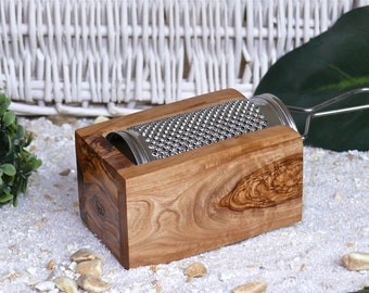 Parmesan / cheese grater made of olive wood