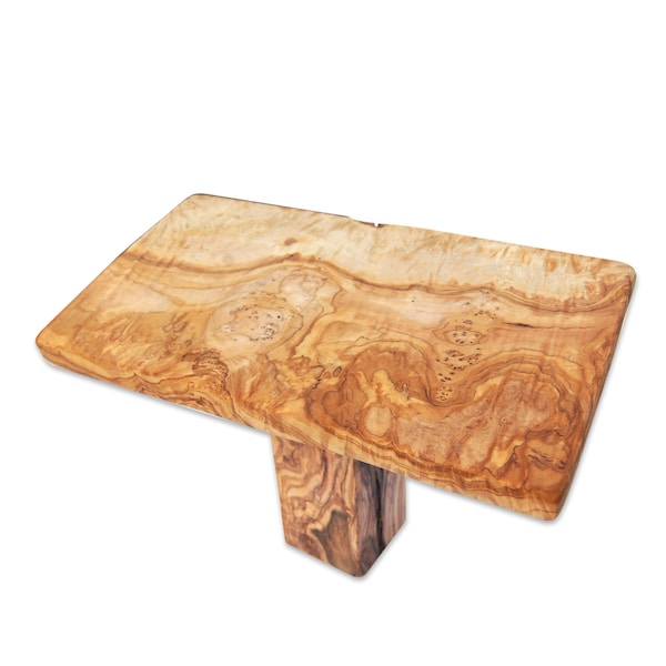 Meditation bench / -stool made of olivewood