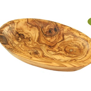 Schälchen oval GROSS aus Olivenholz Bild 1