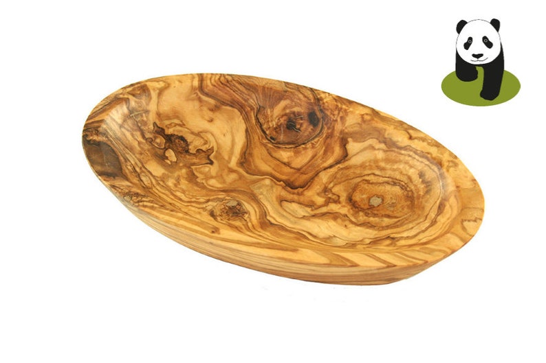 Schälchen oval GROSS aus Olivenholz Bild 1