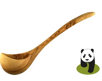 Ladle made of olive wood, aprox 10 inch