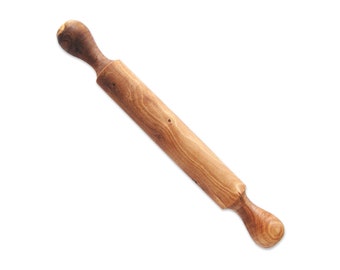 Rolling pin KLASSIK approx. 13.8 inches with handles made of olive wood