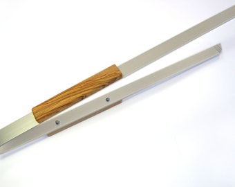 Barbecue tongs 50 cm "Big Daddy" made of aluminum and handles of olive wood