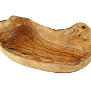 Fruit bowl rustic approx. 9.8 11.4 inches made of olive wood image 2