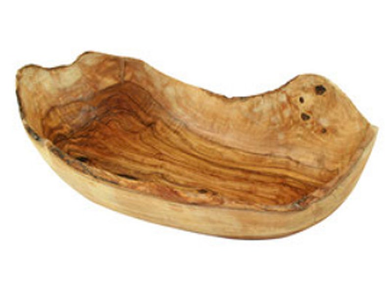 Fruit bowl rustic approx. 9.8 11.4 inches made of olive wood image 2