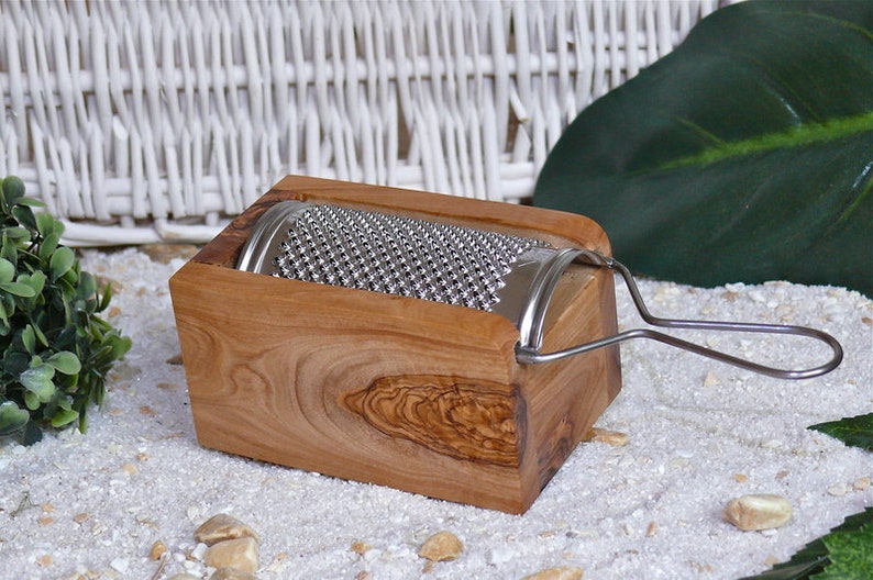 Large Parmesan / Hard Cheese Grater Made From Olive Wood and Etsy