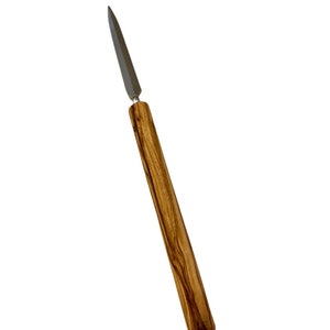 Letter opener with engraving made of olive wood image 4
